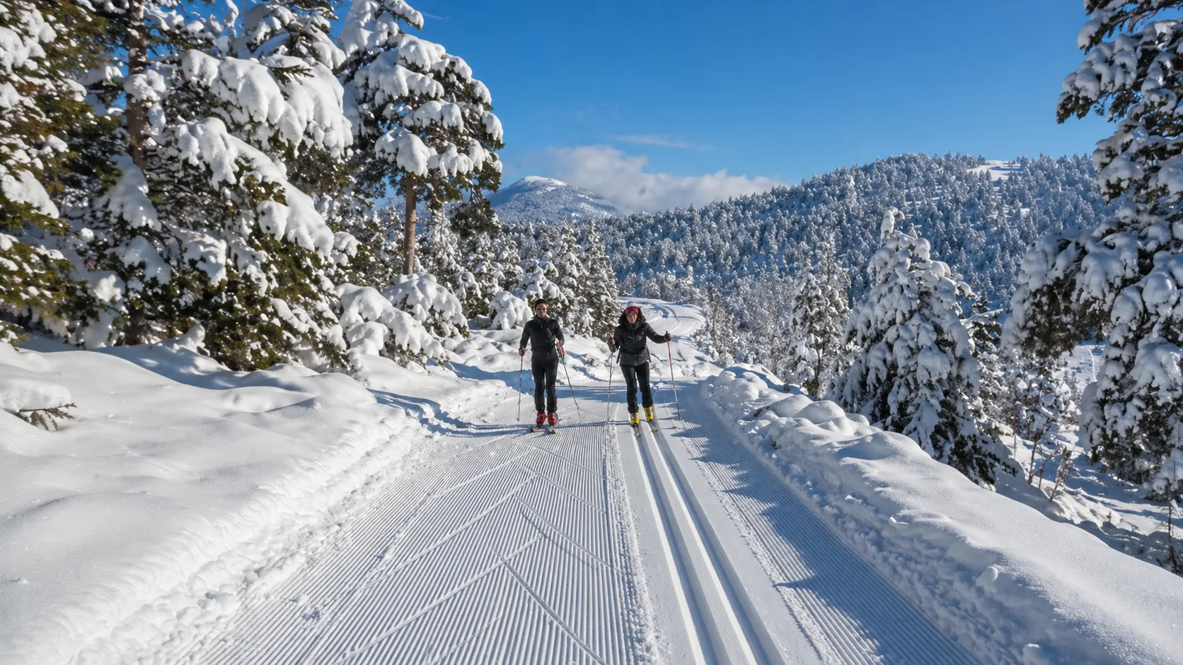 Ski de fond à La Colle Saint Michel.