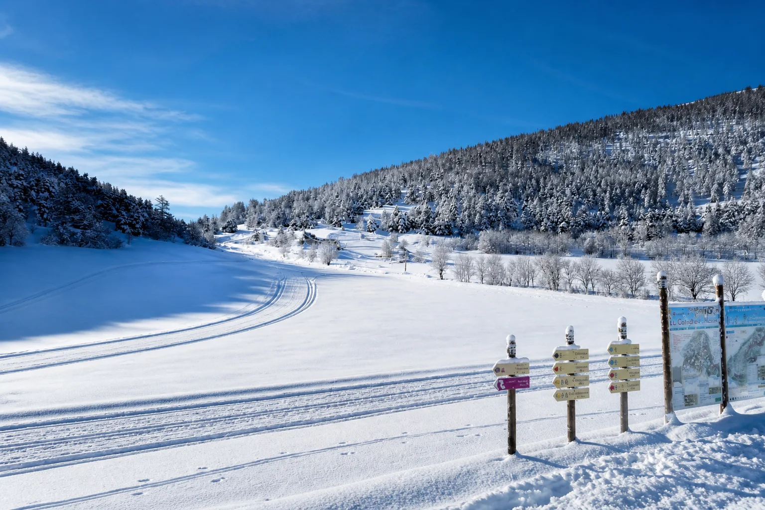 Pistes de ski du centre nordique de La Colle Saint Michel